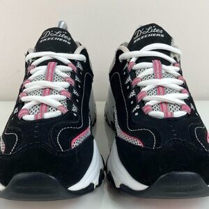 Skechers Sport D'Lites Life Saver Lace-Up Athletic Shoe sneaker size 8